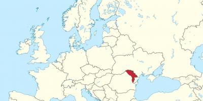 Карта Молдови Європи